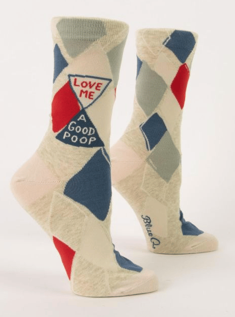 Image of Love Me A Good Poop Crew Socks