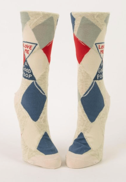 Image of Love Me A Good Poop Crew Socks