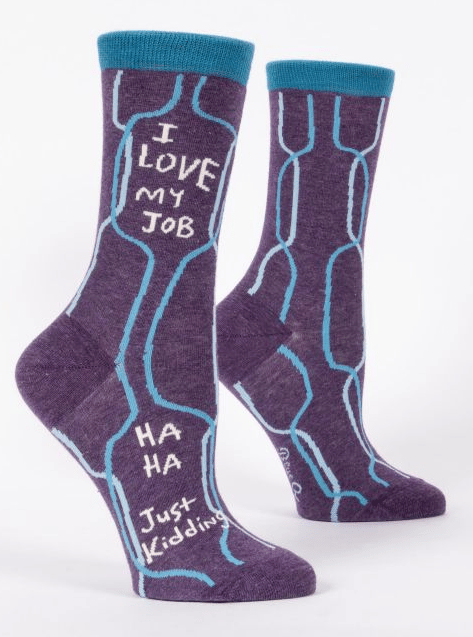 Image of I Love My Job Crew Socks