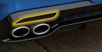 Image 3 of KIA Stinger GT Rear Reflector Pre-Cut Tint Overlays 2018-2021