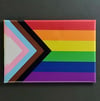PRIDE FLAG 3 FRIDGE MAGNET / BUTTON