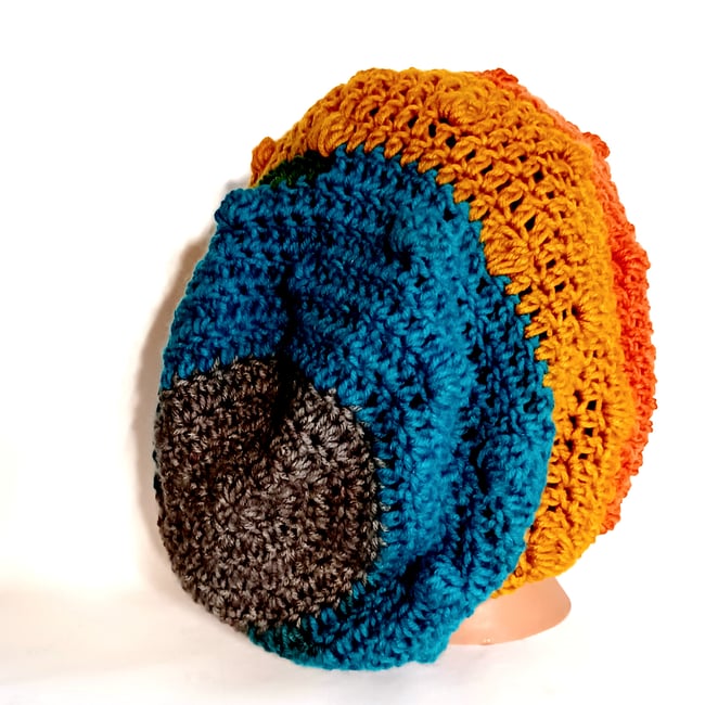 Crochet slouchy bobble beanie *adult*