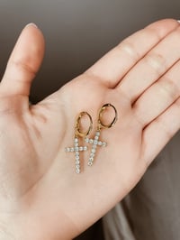Image 1 of Crossin' Earring Set