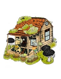 Mushroom House Print