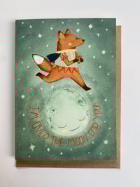 Image 2 of I'm Over The Moon for You Card