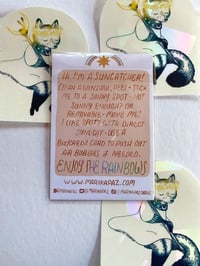Image 4 of Lunar Fox Rainbow Suncatcher Sticker