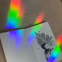 Image 5 of Lunar Fox Rainbow Suncatcher Sticker