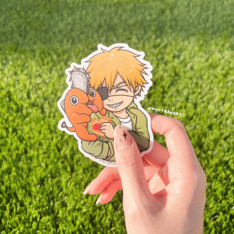 Denji + Pochita Sticker