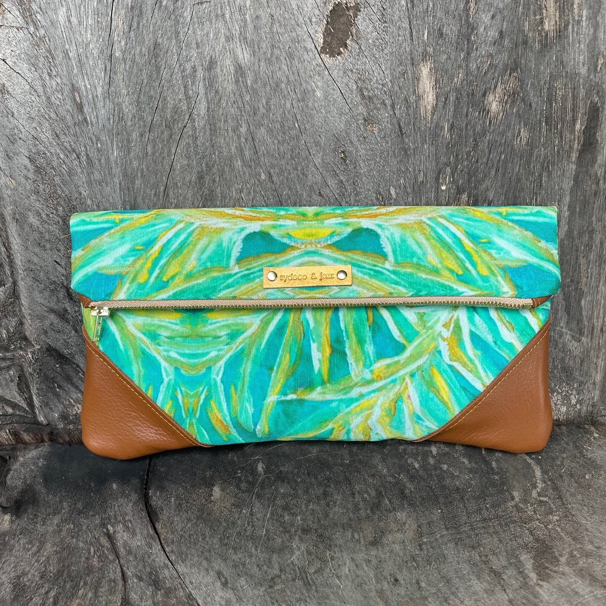 Image of Teal Palm Clutch