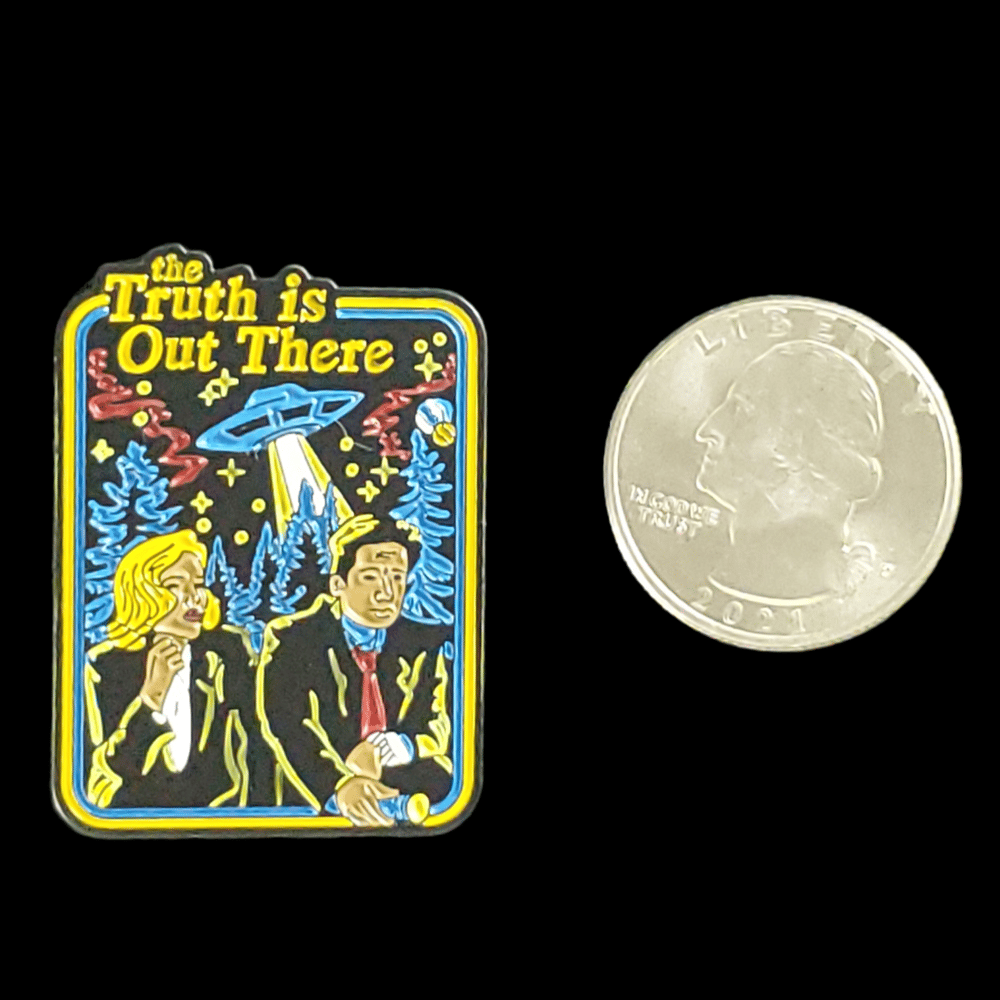 THE X-FILES TRUTH IS OUT THERE ENAMEL PIN