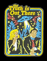 Image 1 of THE X-FILES TRUTH IS OUT THERE ENAMEL PIN