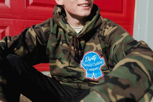 Image of Camo Beer Can Hoodie