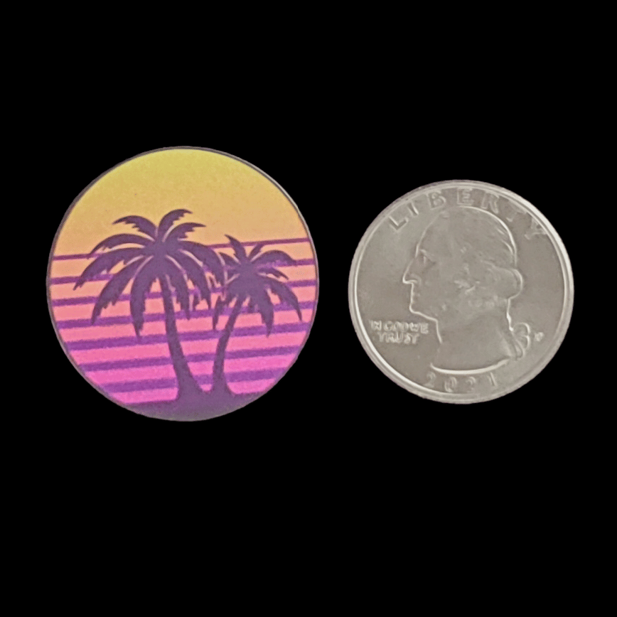 PALMS RETRO ENAMEL PIN