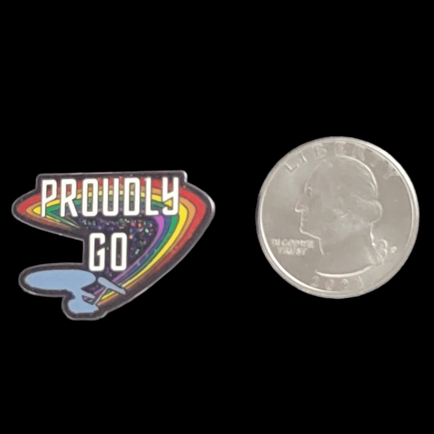 STAR TREK PROUDLY GO ENAMEL PIN