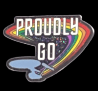 Image 1 of STAR TREK PROUDLY GO ENAMEL PIN