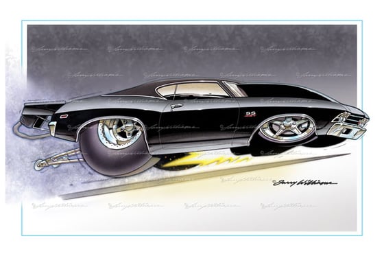Image of "Stone Cold Chevelle" Print 18 x 12"