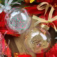 Image 1 of Personalised Dried Leaf Bauble