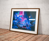 Image 2 of Fine Art - 30 copies / Signed - Hong Kong neon street #8