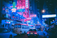 Image 4 of Fine Art - 30 copies / Signed - Hong Kong neon street #8