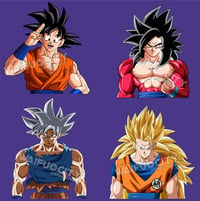 Image 1 of Dragon Ball - Goku SS3, SS4, & Ultra Instinct