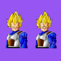 Image 1 of Dragon Ball - Vegeta SS2 & Majin