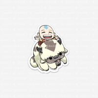 Image 1 of Aang + Appa Sticker