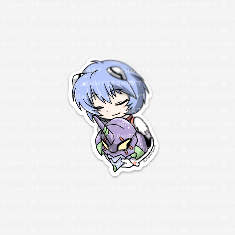 Rei + EVA 01 Sticker