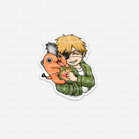 Image 1 of Denji + Pochita Sticker
