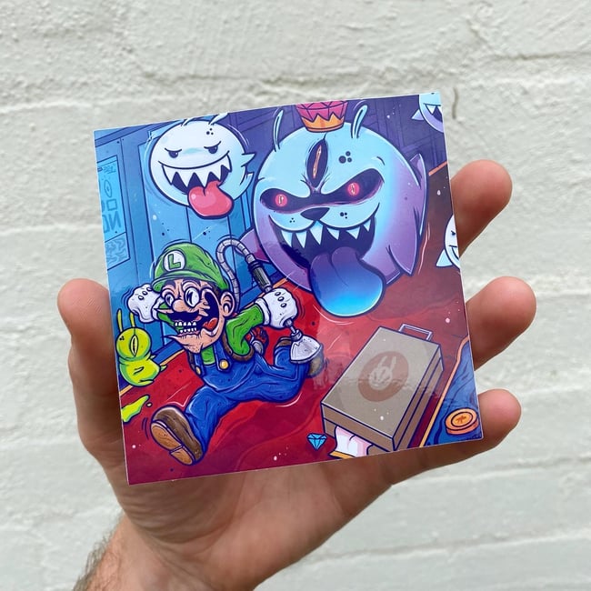 WOKE x COON - LUIGI’s MANSION STICKER