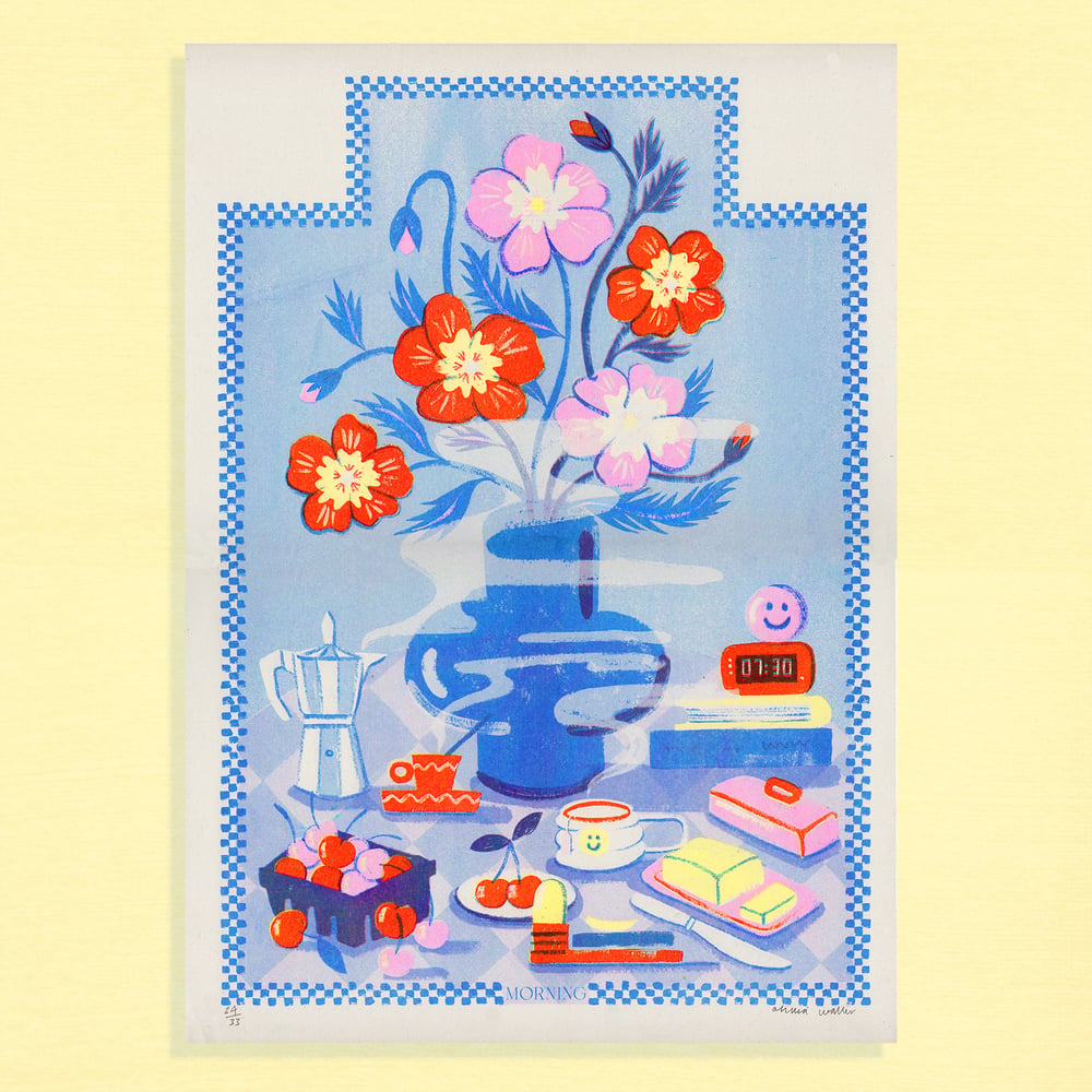 Image of Morning riso print