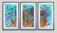 Image 2 of Secret Garden Triptych - Purchase Set or Framed Set
