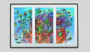 Secret Garden Triptych - Purchase Set or Framed Set