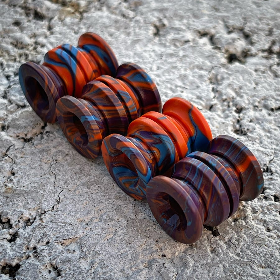 Image of *1 Per Person* Large OranPurpBlue Acrylic