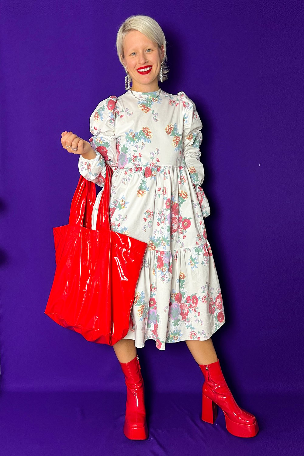 Image of Puffy flowery dress 