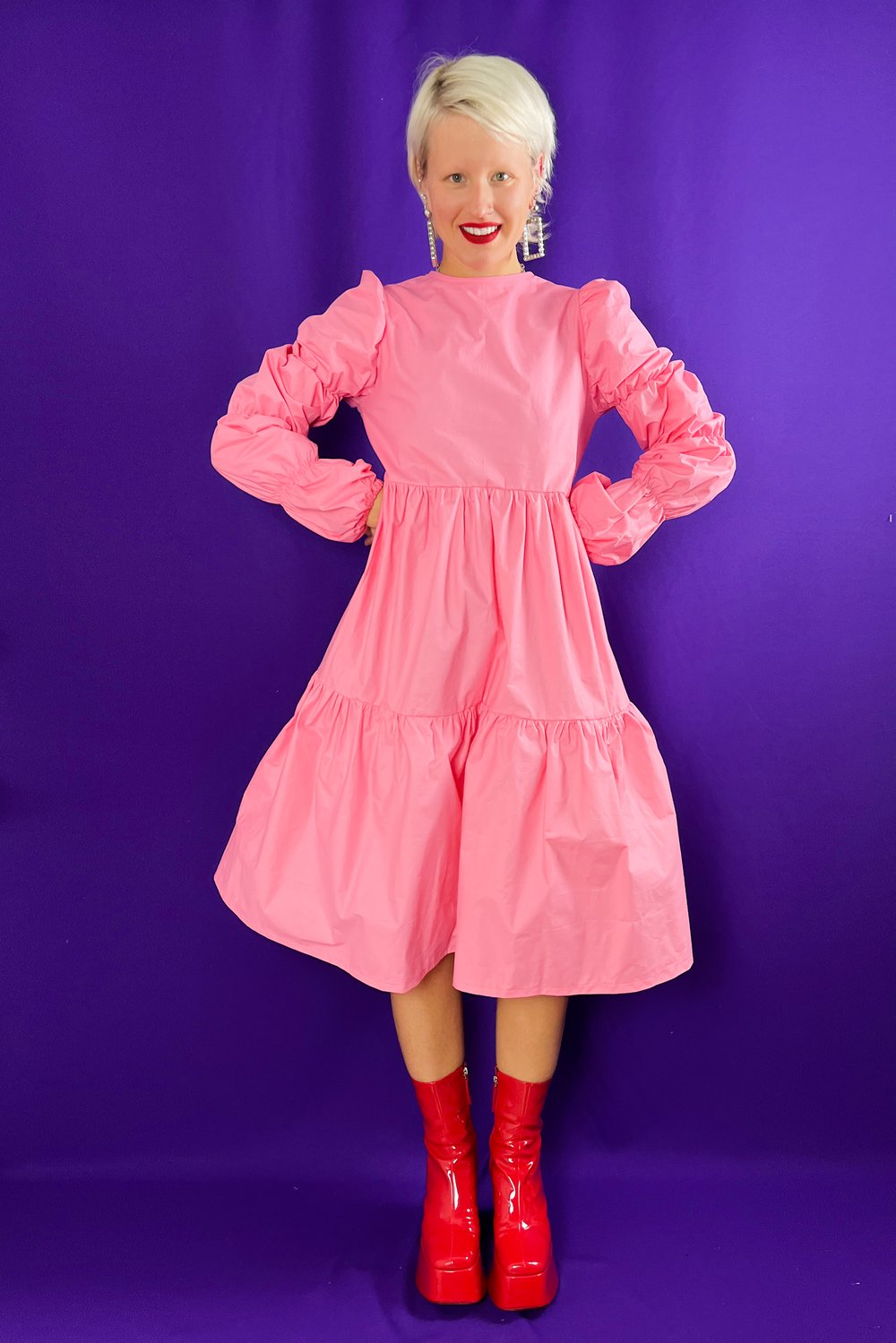 Image of Pink Puffy Dress 