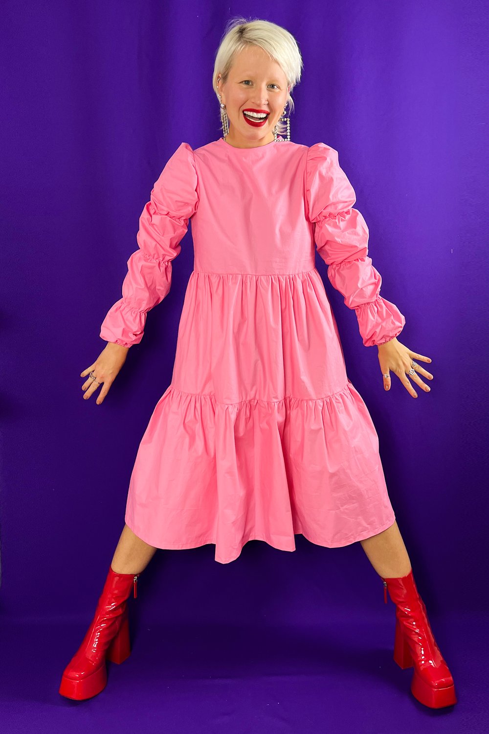 Image of Pink Puffy Dress 