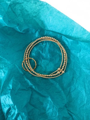 Image of Gold Triple Connector Bracelet 