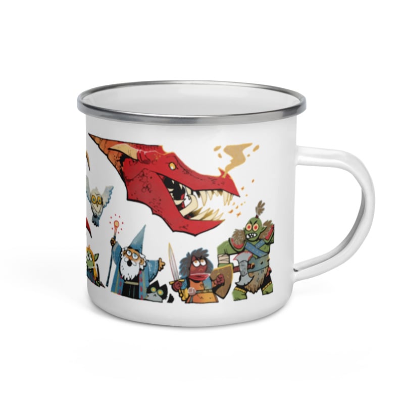 Image of "Dragon Attack" Camper Mug