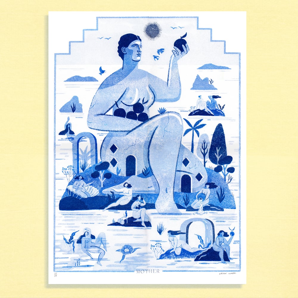 Image of Mother riso print 