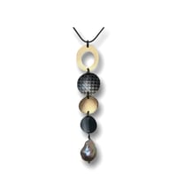 Image 1 of Disc Pearl Pendant