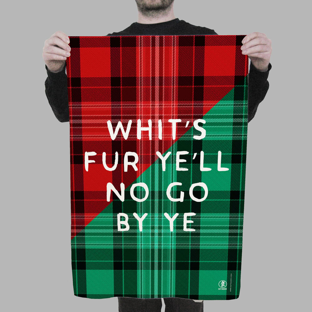 Image of Whits fur ye Tartan <html> <br> </html> (Tea Towel)
