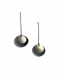 Image 1 of Silver oyster earrings 