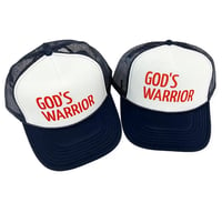 NAVY GOD'S WARRIOR TRUCKER HAT 