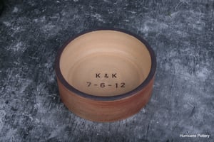 Image of Personalized Ceramic Wine Bottle Coaster with Stained Finish