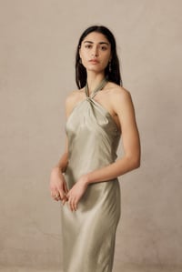 Image 3 of marle lexi dress sage silk