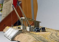 Image 3 of HO scale concrete log unloading rollway