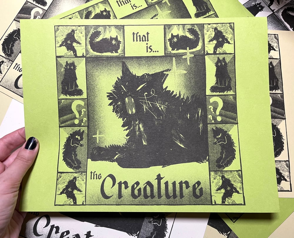 Image of That is... THE CREATURE! Risograph