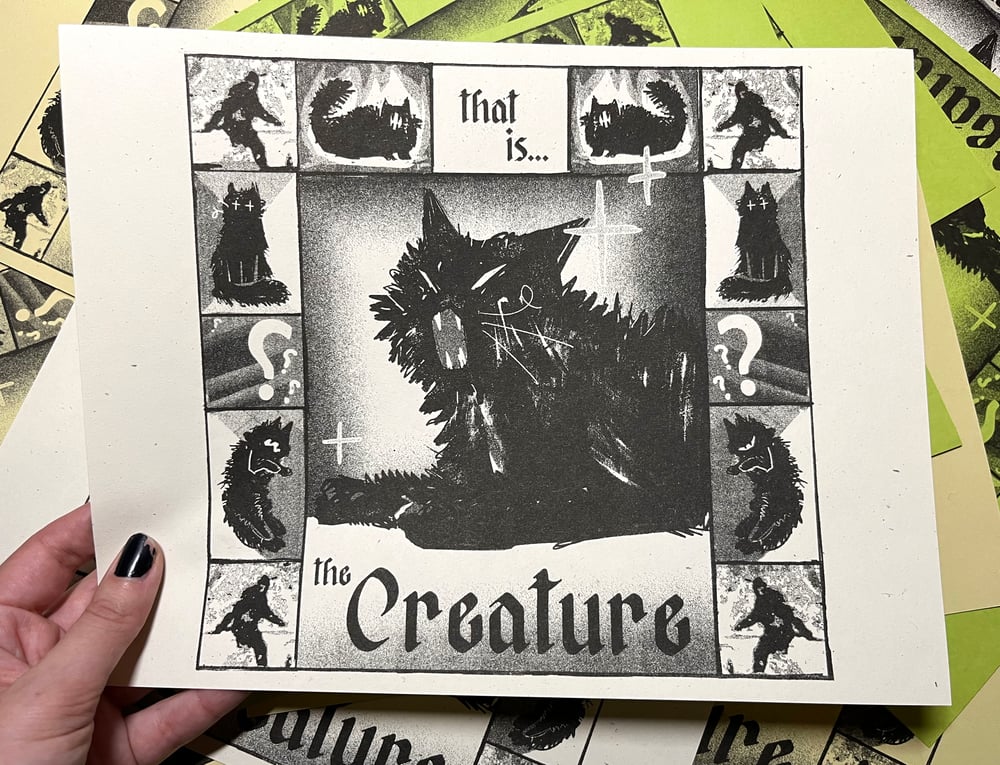 Image of That is... THE CREATURE! Risograph