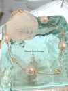 14k solid gold pearl diamond bracelet 