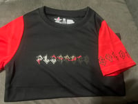 Image 1 of Black/Red kids tee